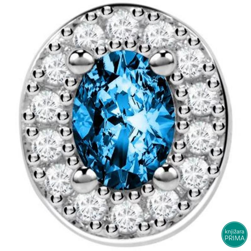 Singl minđuša LA PETITE STORY Spark blue 