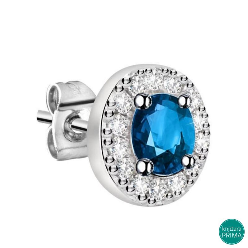 Singl minđuša LA PETITE STORY Spark blue 