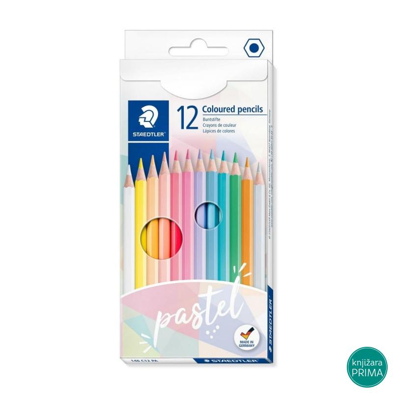 Drvene bojice 12 STAEDTLER  Noris pastel 