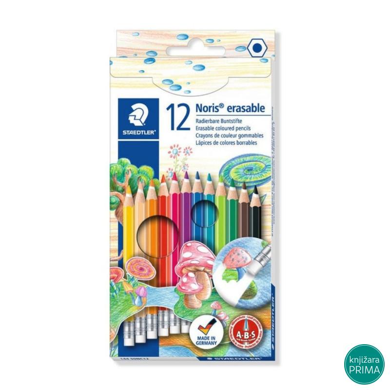 Drvene bojice 12 STAEDTLER Noris sa gumicom 