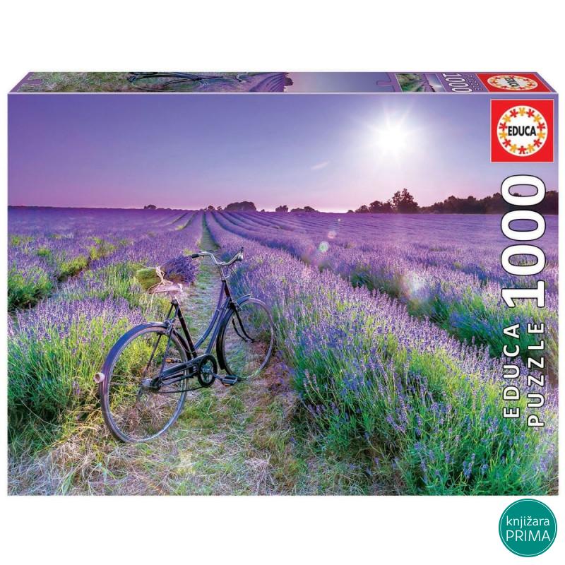 Puzzle EDUCA 1000 Bicikl u lavandi 