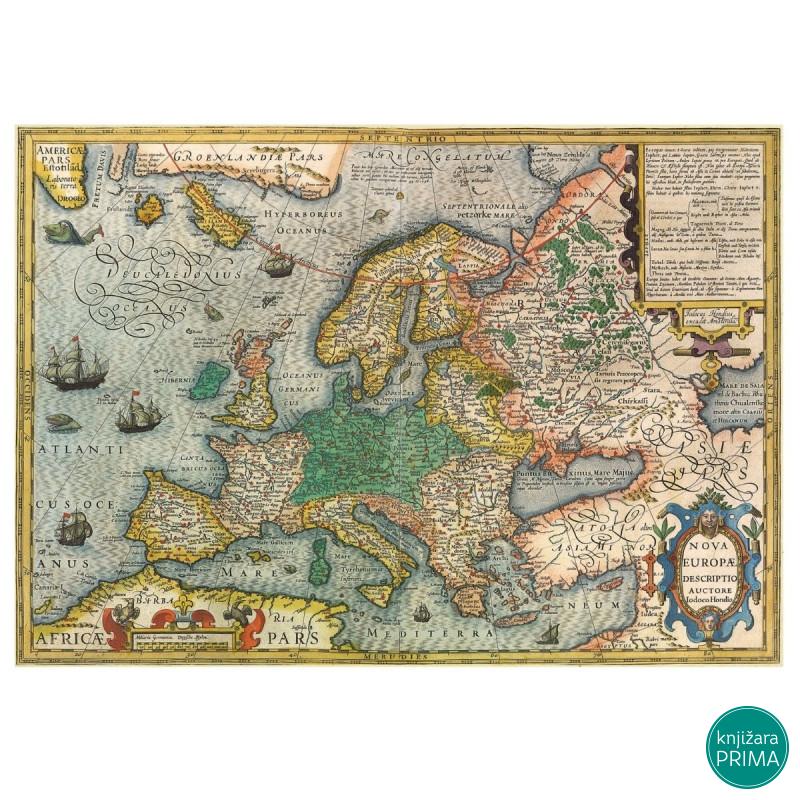 Puzzle EDUCA 1000 Map of Europe 