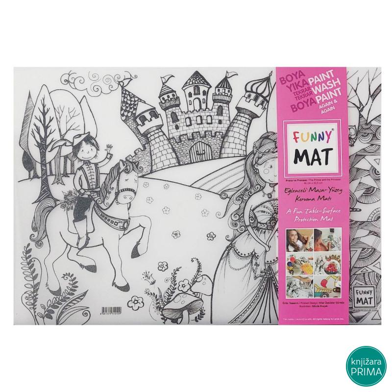 Podmetač za sto bojanka FUNNY MAT princeze 