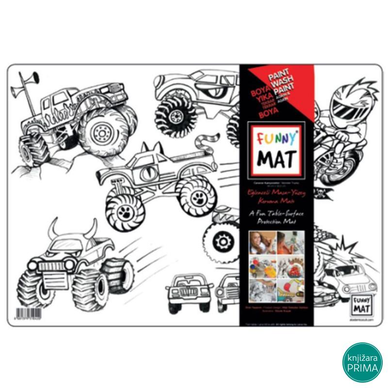 Podmetač za sto bojanka FUNNY MAT Monster Truck 