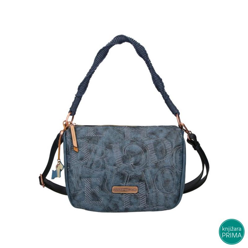 Torba DOGS BY BELUCHI Raffia plava 