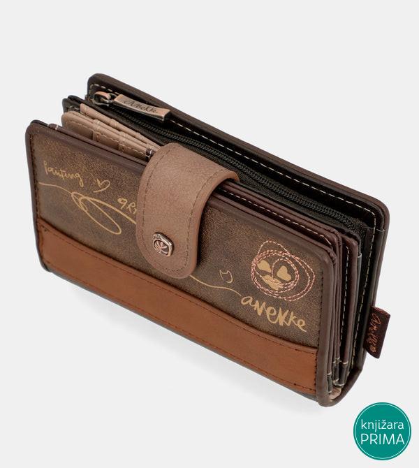 Novčanik ANEKKE Shoen Brown Medium RFID 