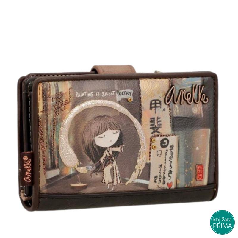 Novčanik ANEKKE Shoen Brown Medium RFID 