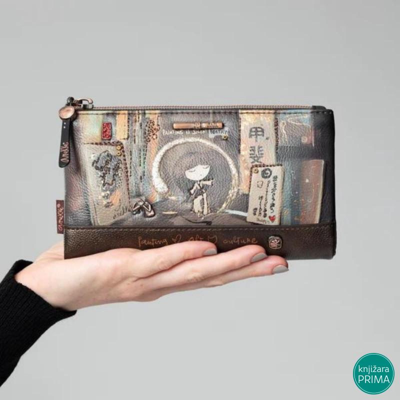 Novčanik ANEKKE Shoen Brown Large Flexible RFID 