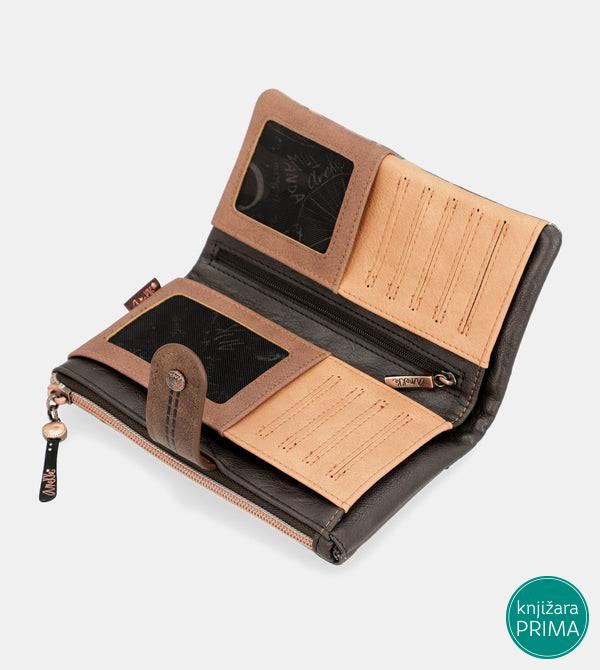 Novčanik ANEKKE Shoen Brown Large Flexible RFID 