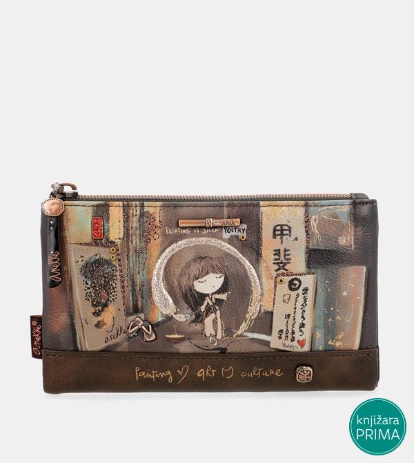 Novčanik ANEKKE Shoen Brown Large Flexible RFID 