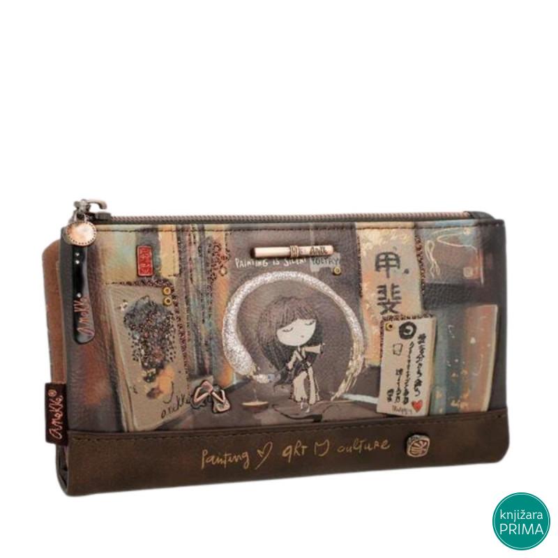 Novčanik ANEKKE Shoen Brown Large Flexible RFID 