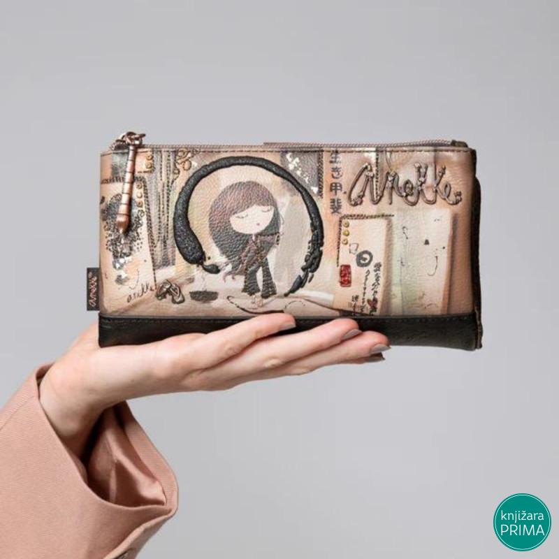 Novčanik ANEKKE Shoen Black Large Flexible 