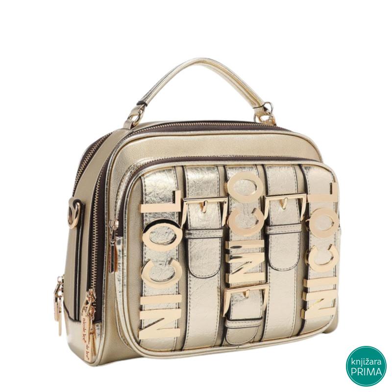 Torba NICOLE LEE Logo Gold 