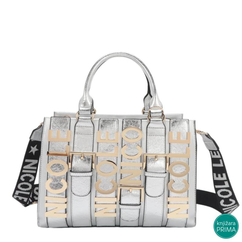 Torba NICOLE LEE Logo Silver 