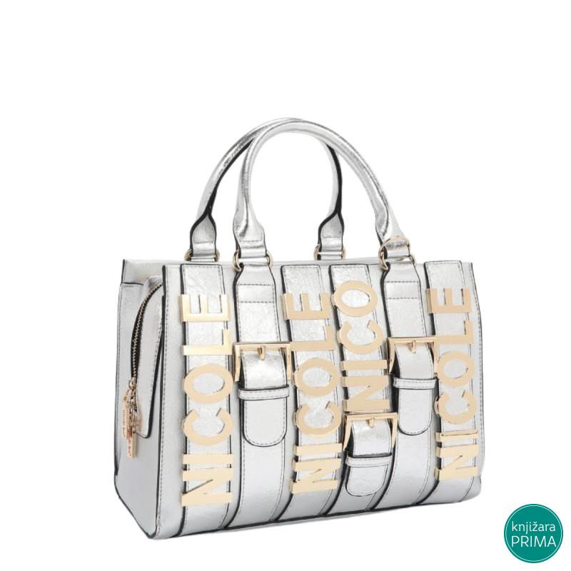Torba NICOLE LEE Logo Silver 