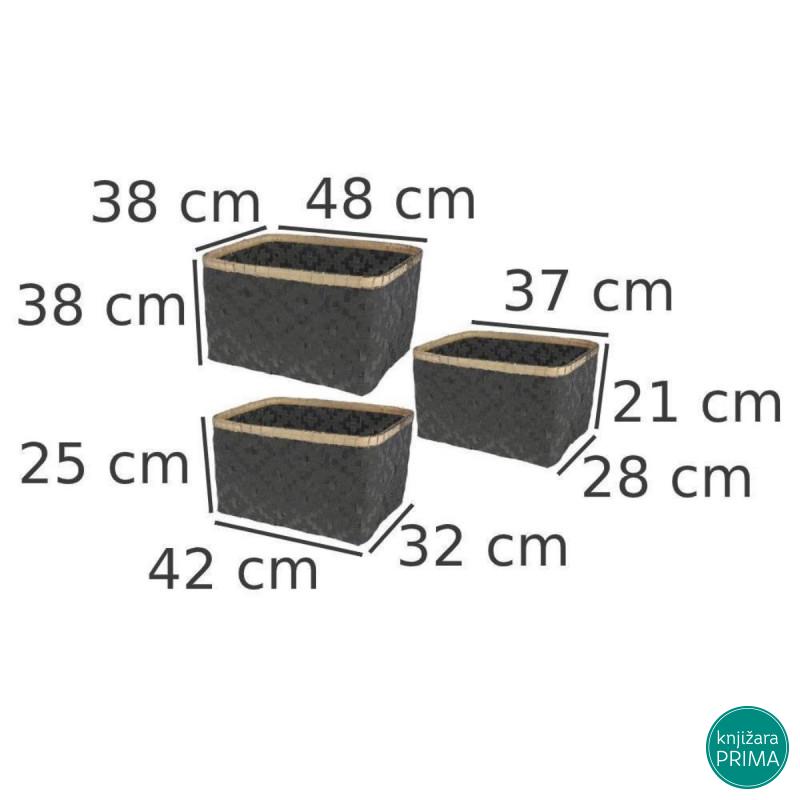 Set od 3 korpe od bambusa 