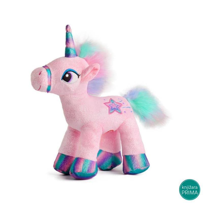 Plišani jednorog sa svetlećim rogom i muzikom 