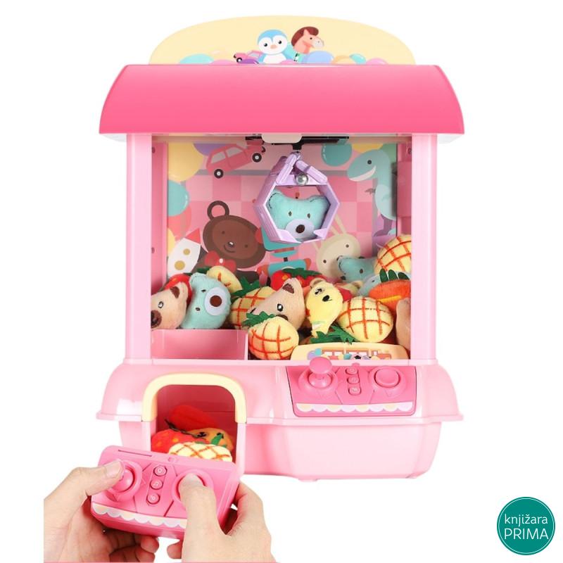 Mašina sa hvataljkom za igračke roze 