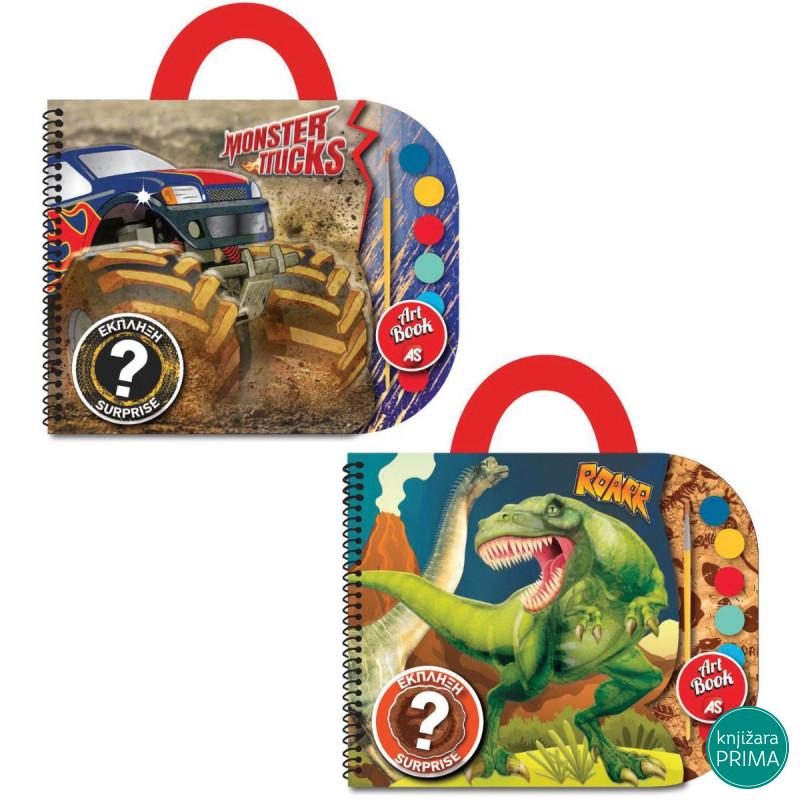 Set za crtanje Dino i Monster truck 