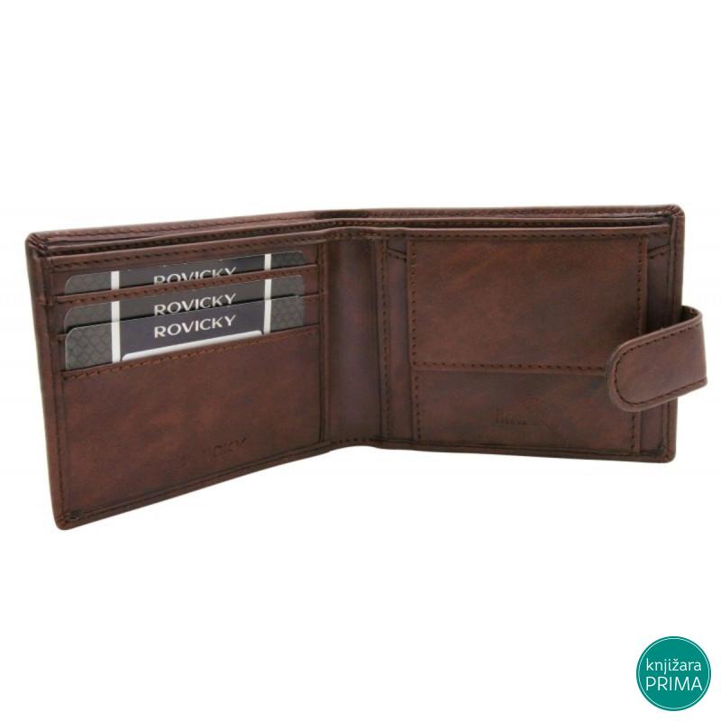 Set novčanik i kaiš ROVICKY braon 