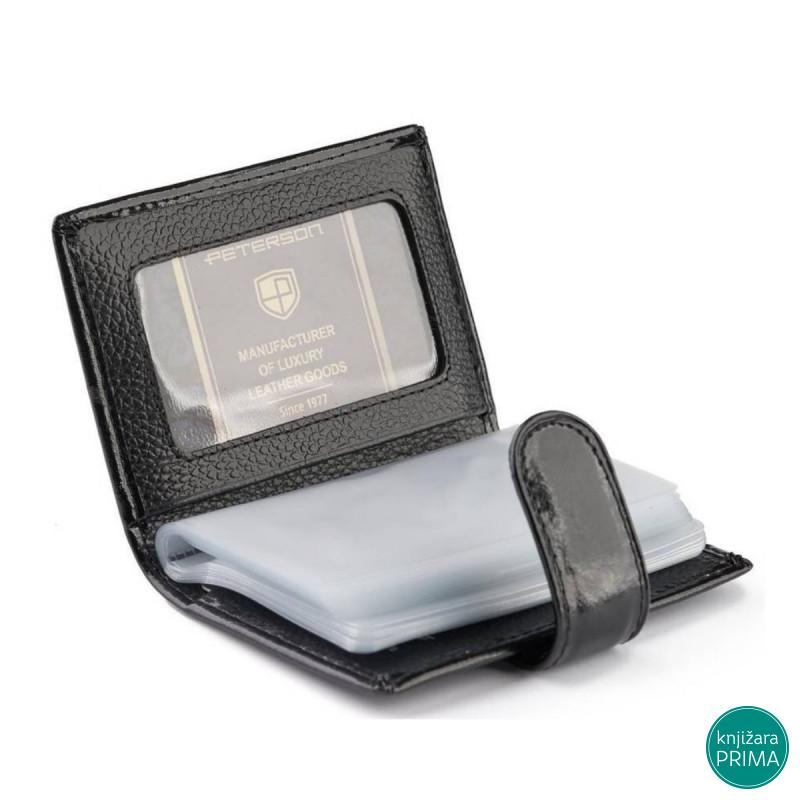 Novčanik za kartice PETERSON crni 
