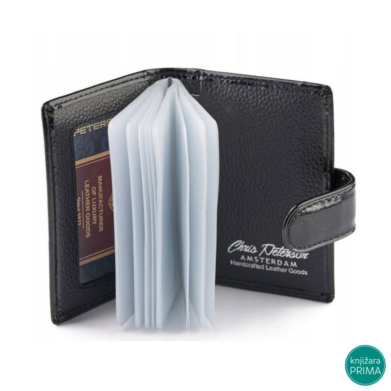 Novčanik za kartice PETERSON crni 