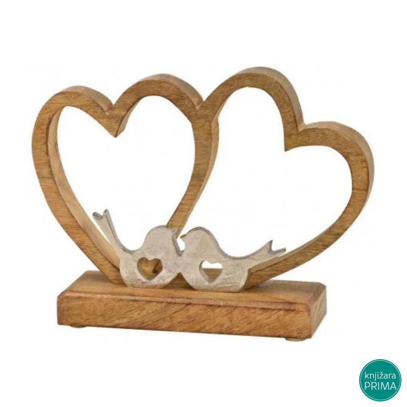 Figura dva srca sa pticama 