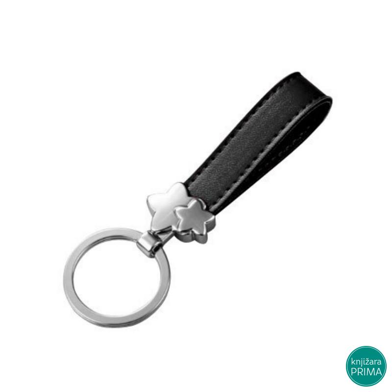 Privezak zvezda sa crnom kožom 