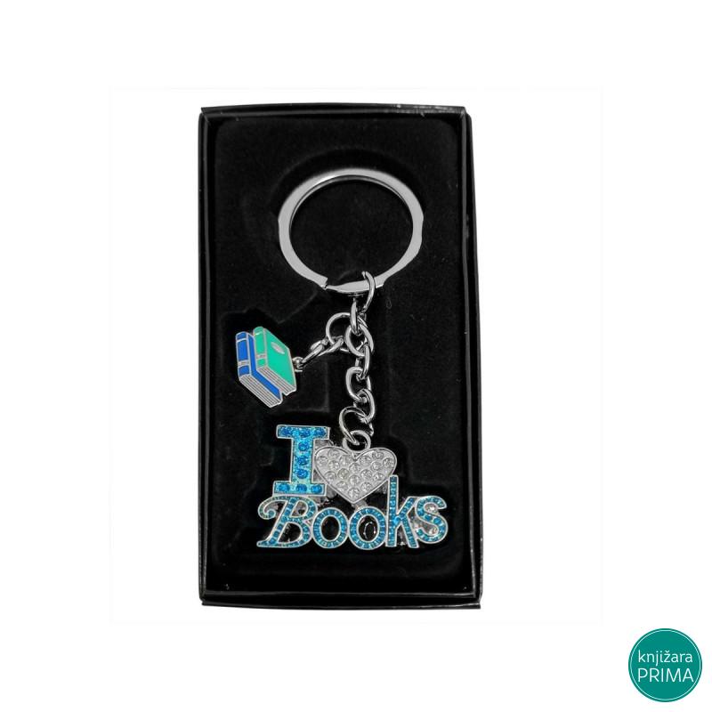 Privezak I love Books 