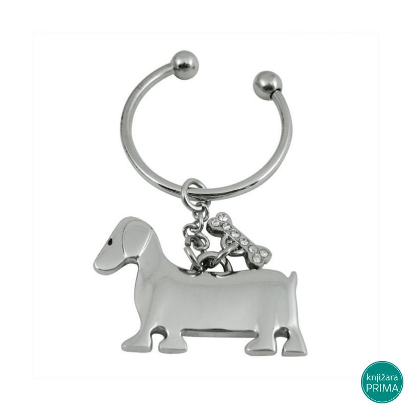 Privezak kuče sa koskom 