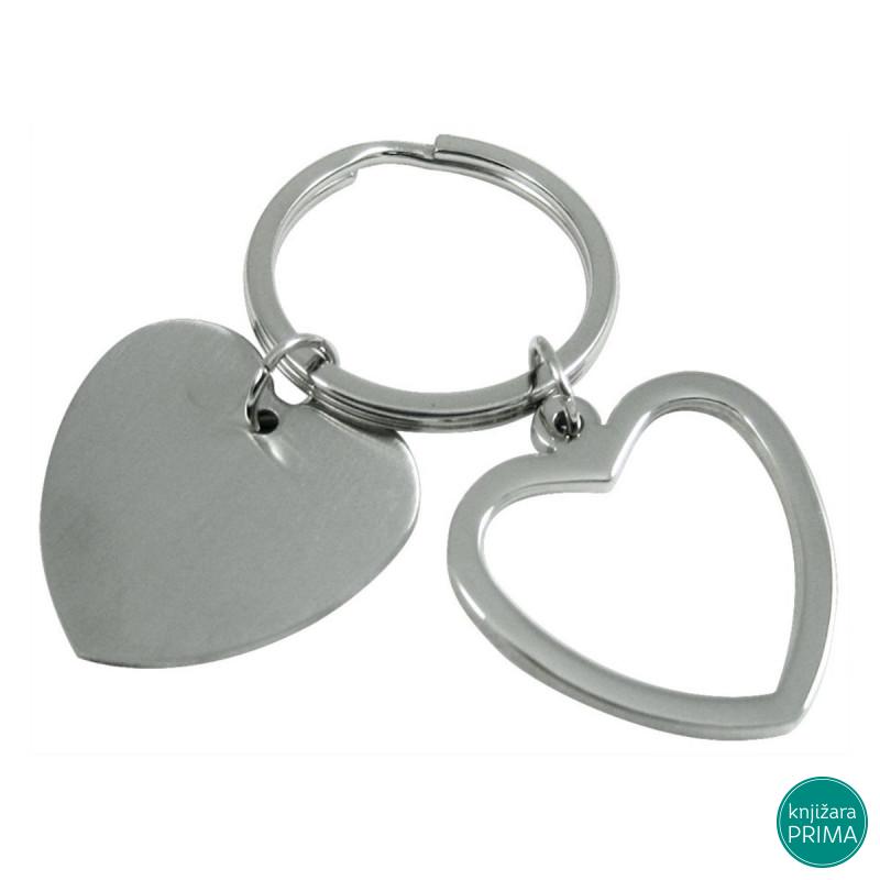 Privezak duplo srce 