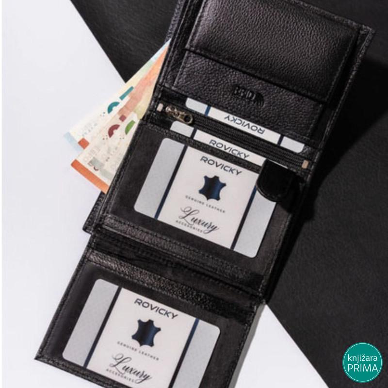 Muški kožni novčanik ROVICKY Signature Soft 