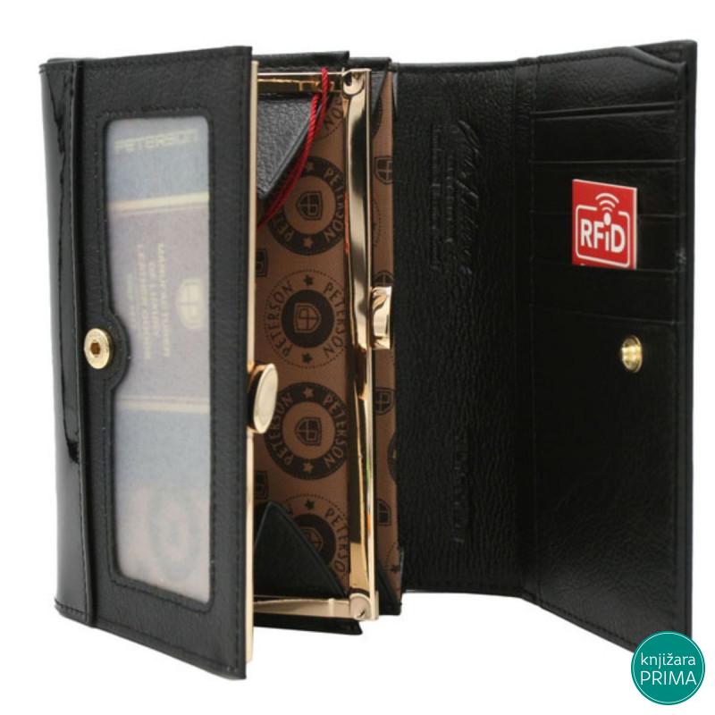 Novčanik PETERSON crveno-crni 