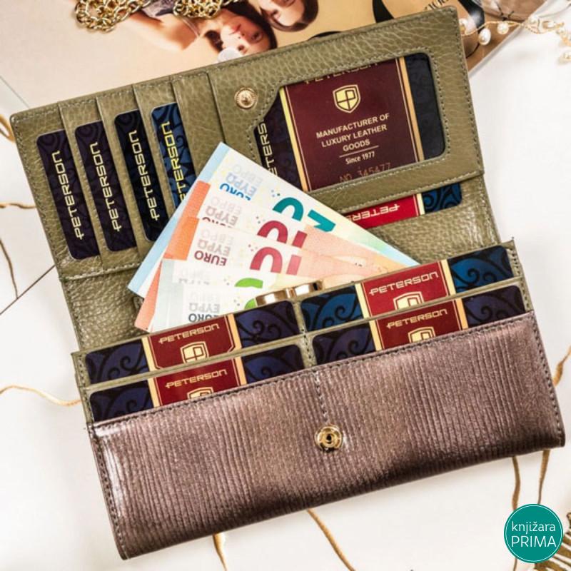 Kožni novčanik PETERSON colori 