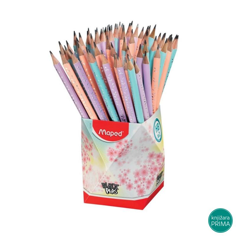 Grafitna olovka MAPED HB pastel sa gumicom 