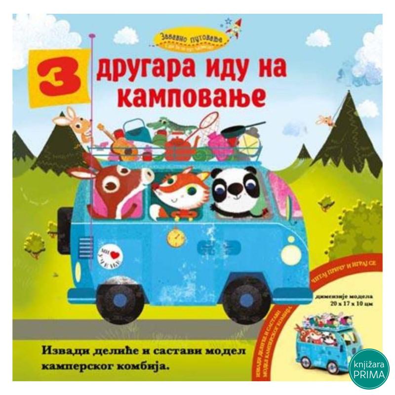 3 drugara idu na kampovanje VULKAN zabavno putovanje 