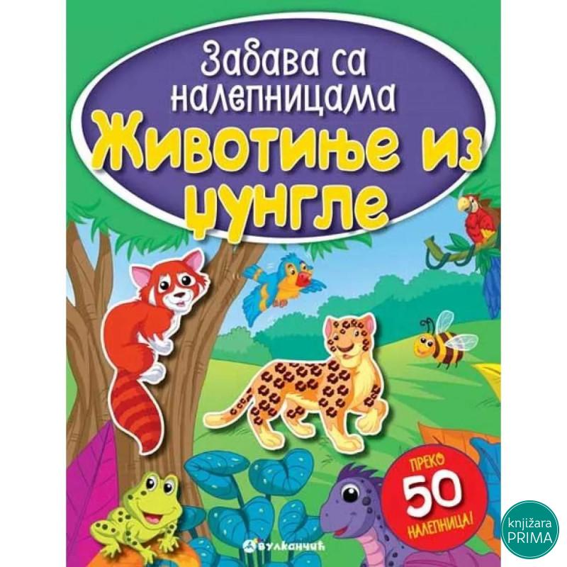 Zabava sa nalepnicama ŽIVOTINJE IZ DŽUNGLE VULKAN 