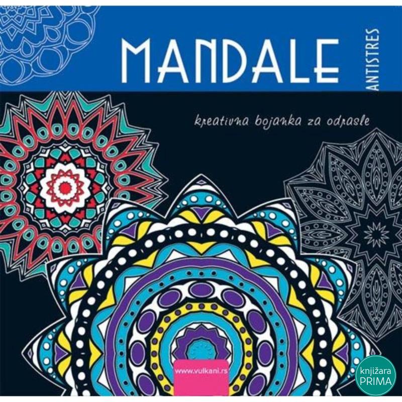 Mandale VULKAN antistres bojanka za odrasle plava 