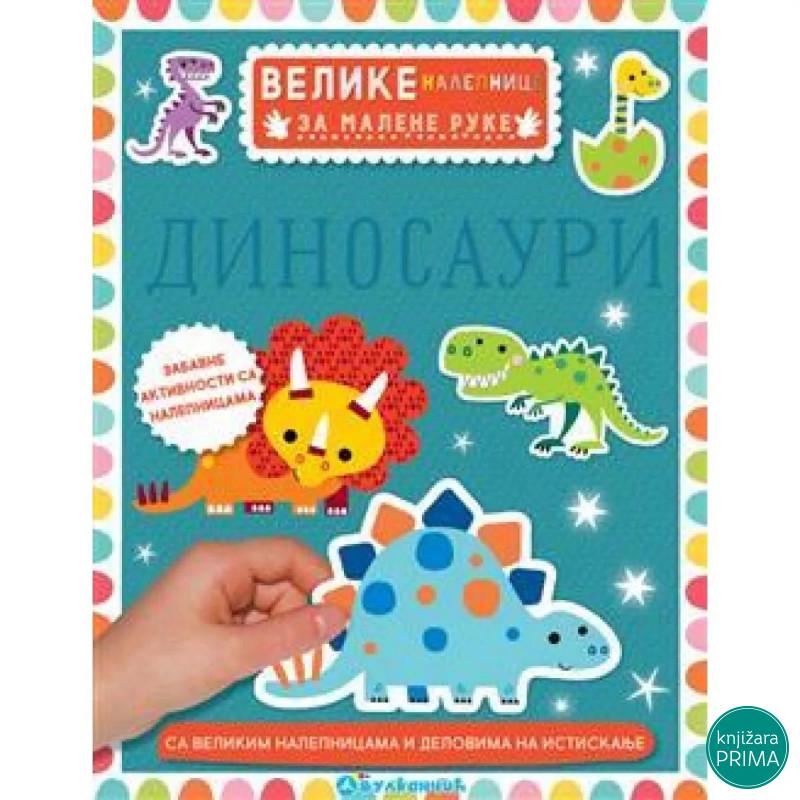 Velike nalepnice za malene ruke VULKAN Dinosauri 