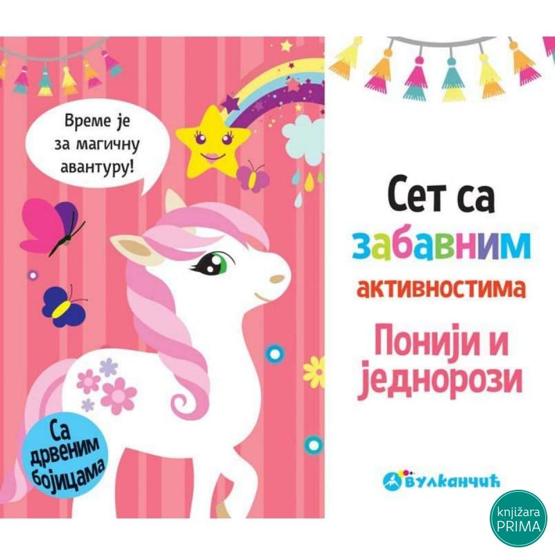 Set sa zabavnim aktivnostima poniji i jednorozi VULKAN 