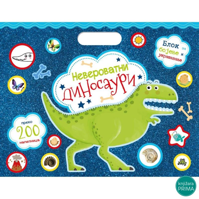 Blok za bojenje i ukrašavanje neverovatni dinosauri VULKAN 