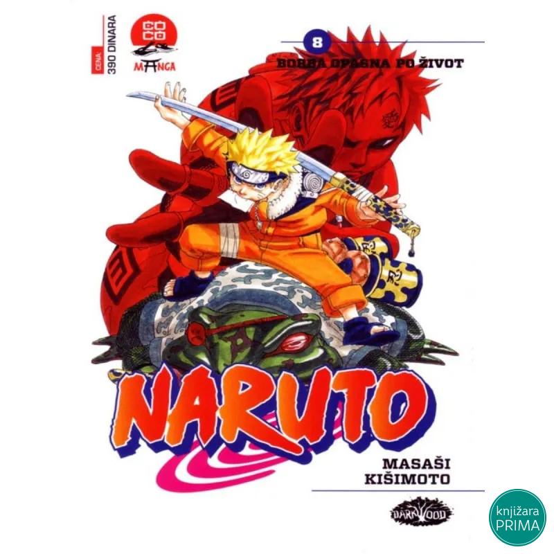 Naruto 8 -  Borba opasna po život DARKWOOD Manga 