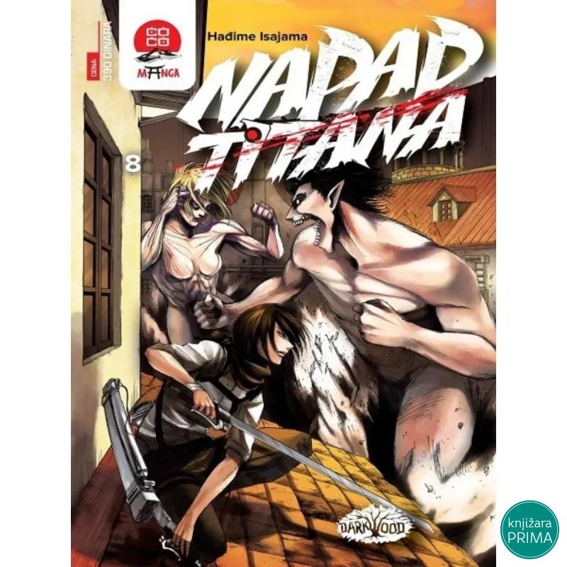 Napad titana 8 DARKWOOD Manga 