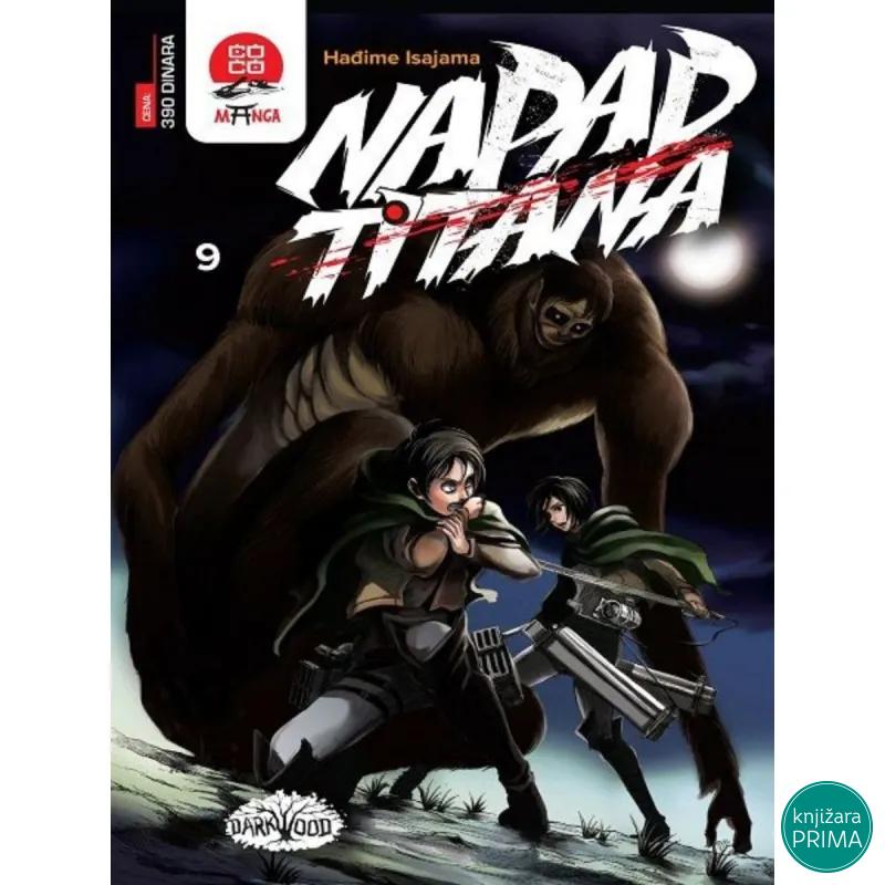 Napad titana 9 DARKWOOD Manga 