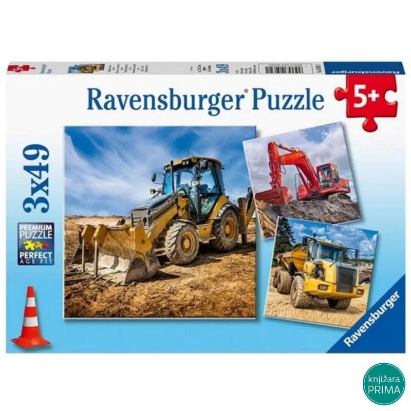 Puzzle RAVENSBURGER Mašine u radu 3x49 