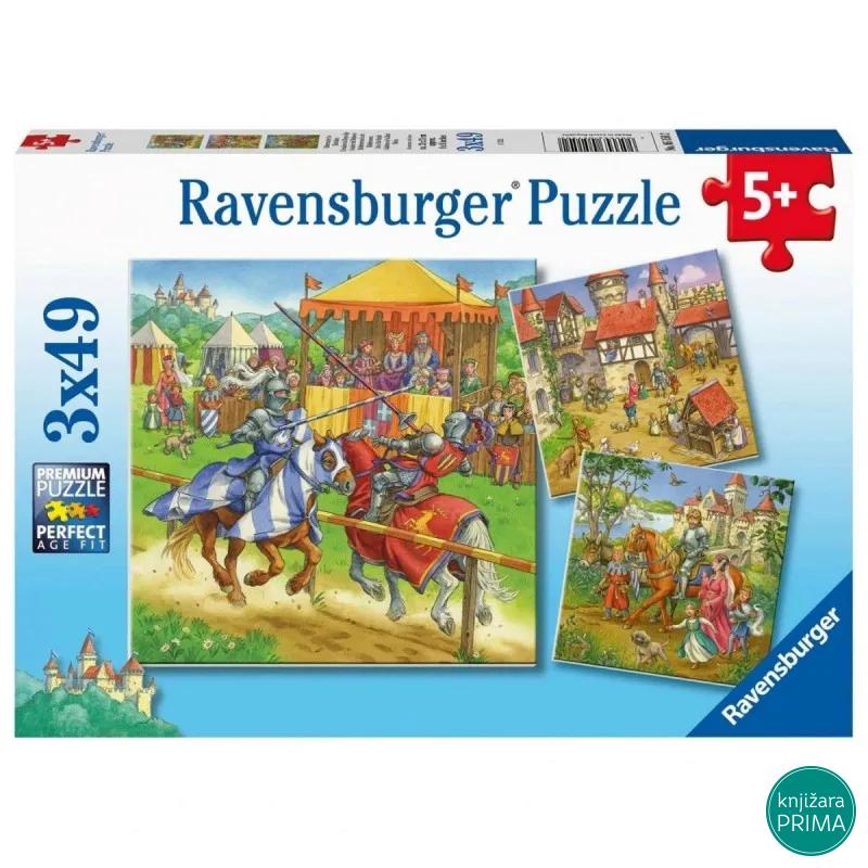 Puzzle RAVENSBURGER Borbe vitezova u srednjem veku 3x49 