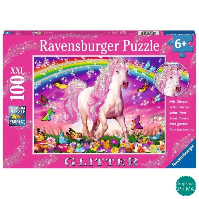 Puzzle RAVENSBURGER Konj sa šljokicama 100 XXL 