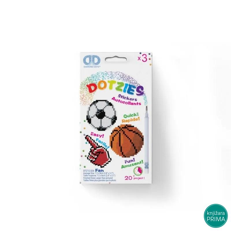 Ukrasi tačkicama DOTZIES stikere - Soccer Ball - Basket Ball - Fan Hand 