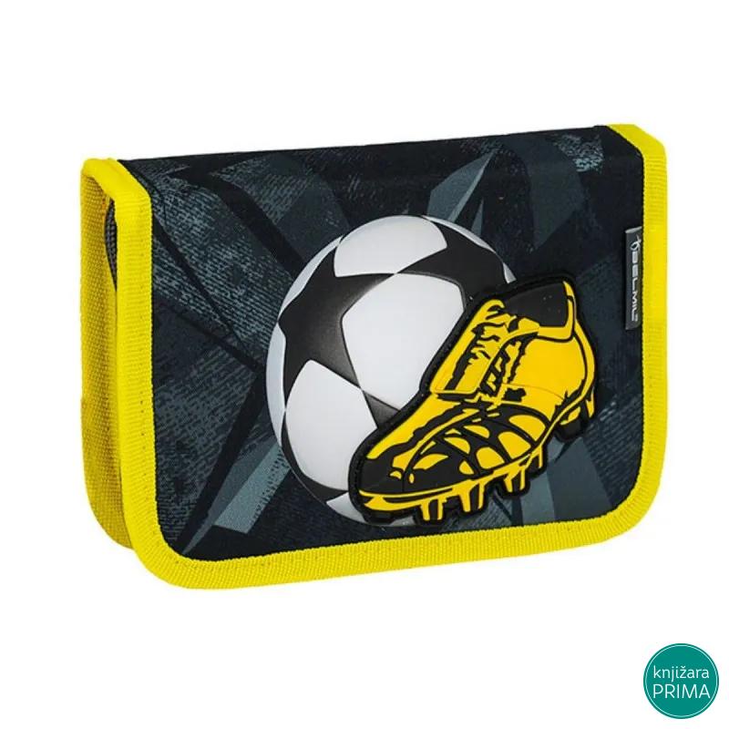 Prazna pernica BELMIL 1 zip - Football League Yellow 