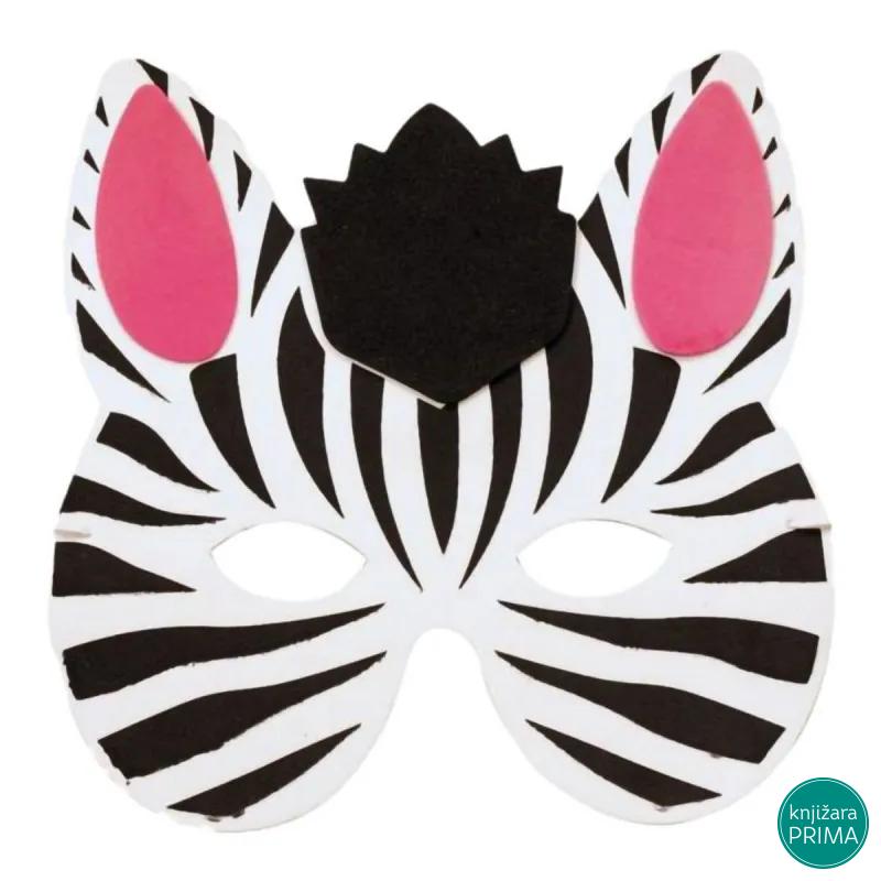 Maska CRAFT eva pena zebra 